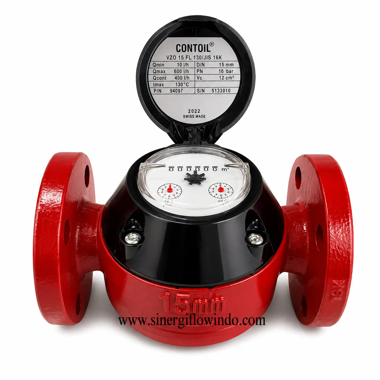 Flow Meter Aquametro Contoil® VZO 15 FL Size 1/2 Inch