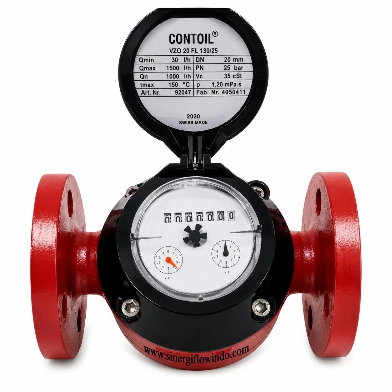Flow Meter Aquametro Contoil® VZO 20 FL Size 3/4 Inch