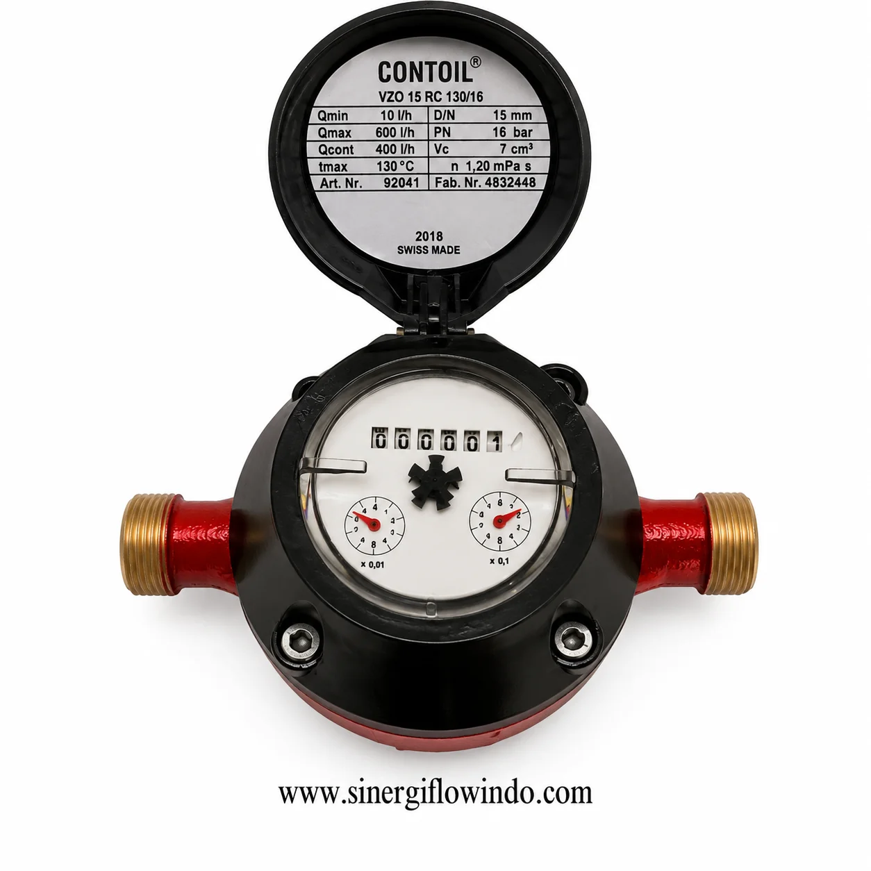 Flow Meter Aquametro Contoil® VZO 15 RC Size 1/2 Inch