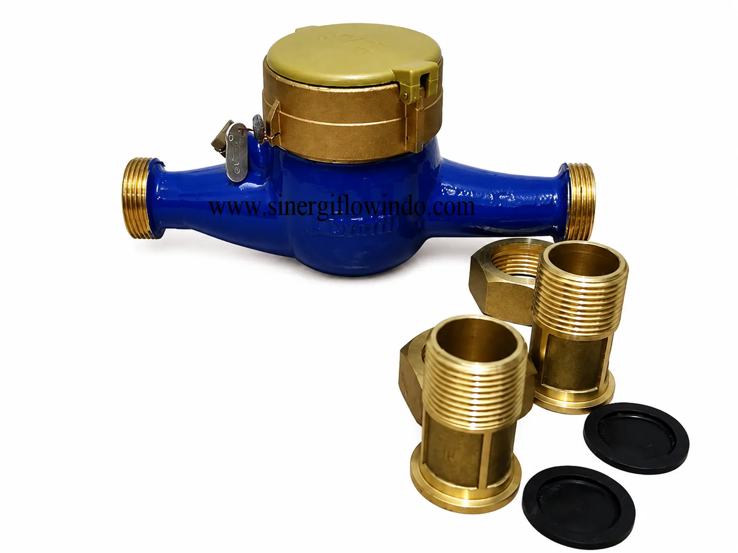 Water Meter B&R Multi Jet Brass — Size 1 Inch (DN25)