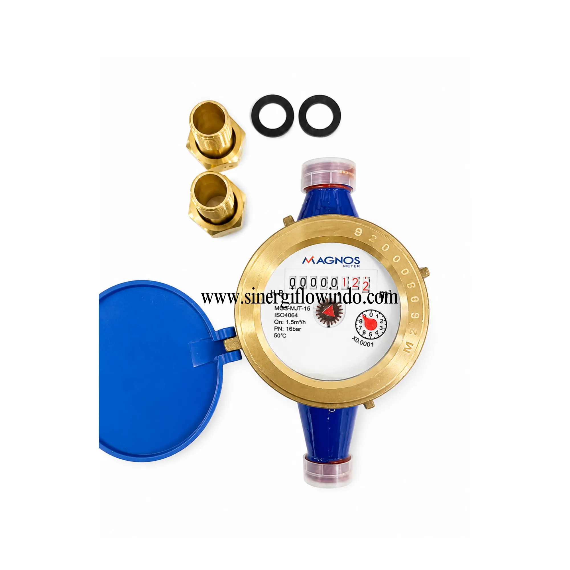 Multi-Jet Water Meter MGS-MJT 15 (1/2 Inch) - Kapasitas 1.5 m³/h