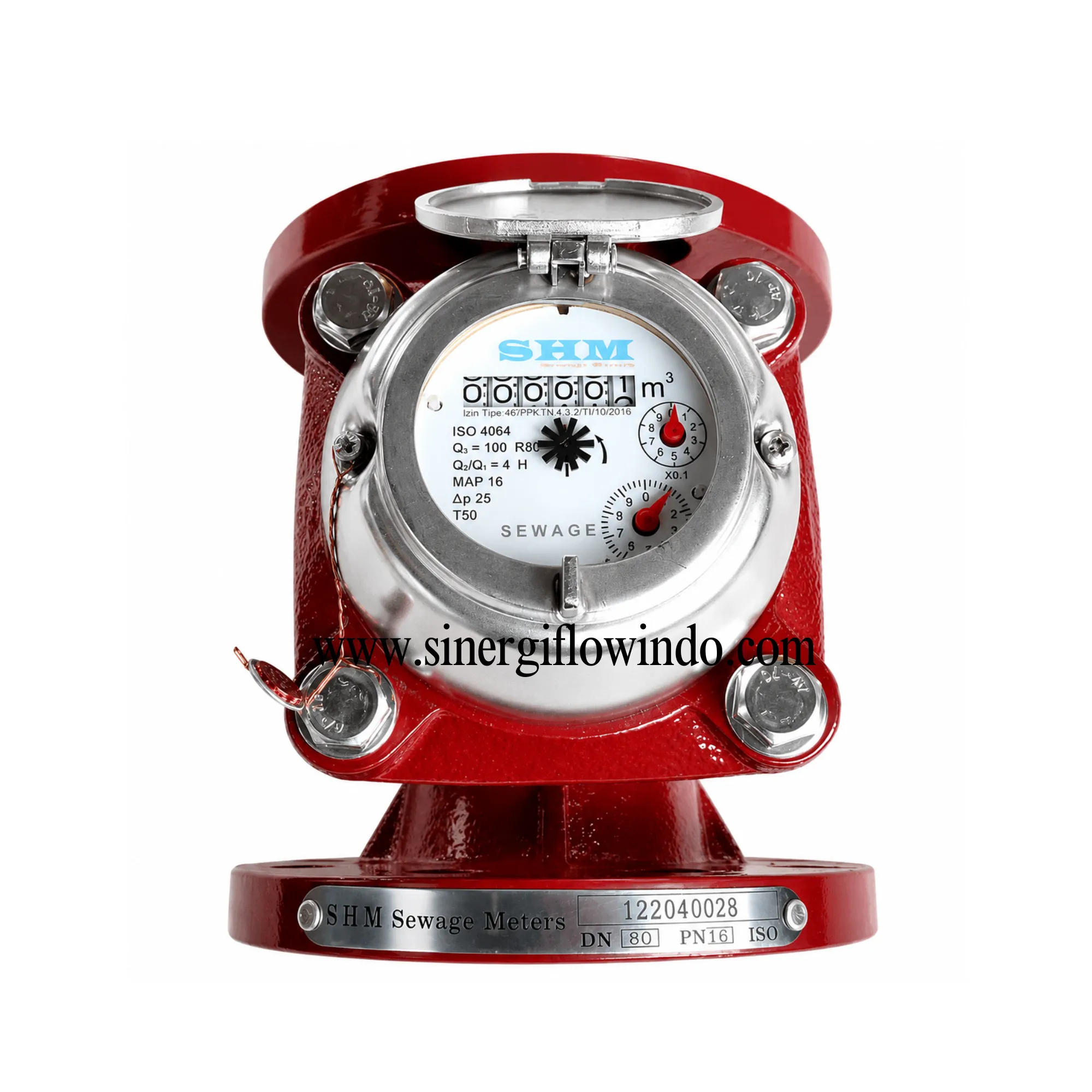 Water Meter Air Limbah SHM DN125 (5") - QMAX 200 M3/Jam